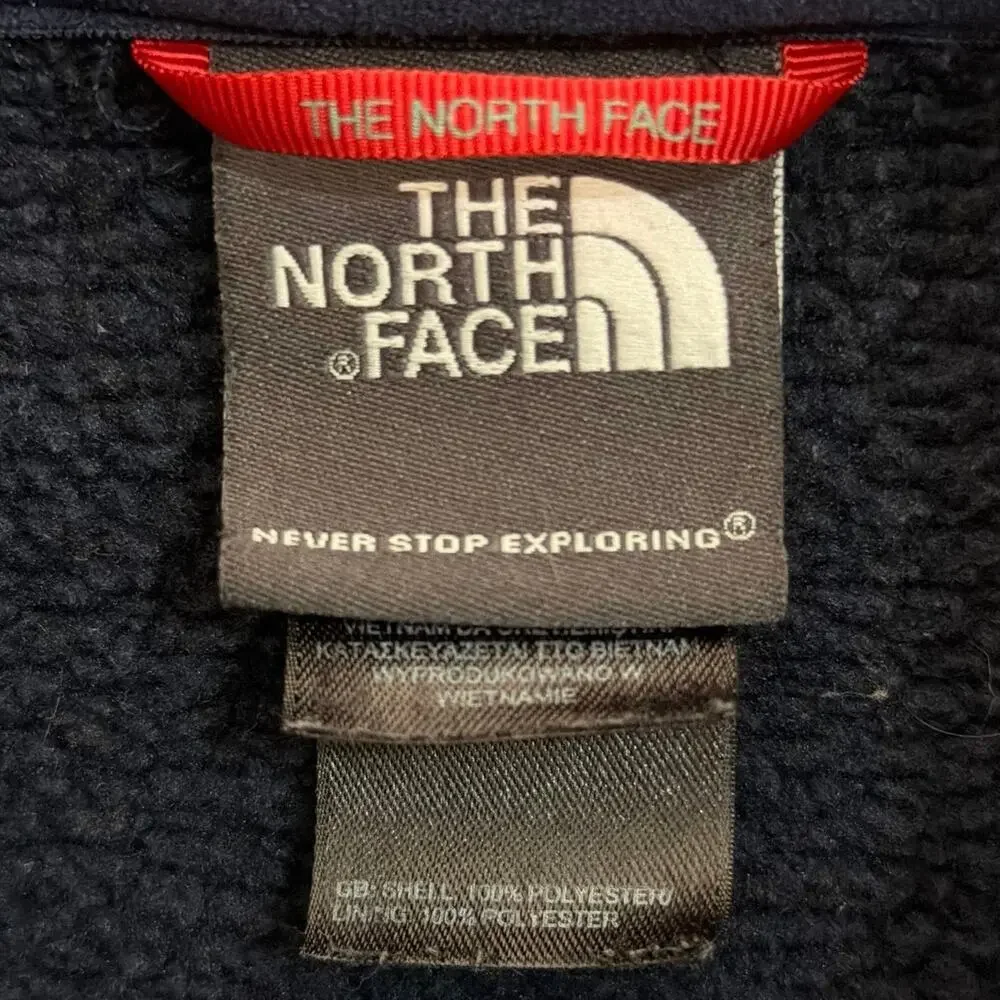The North Face men’s fleece navy blue full zip jacket size XL